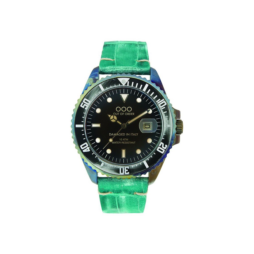 Orologio Out Of Order Mint Croco	 			 			