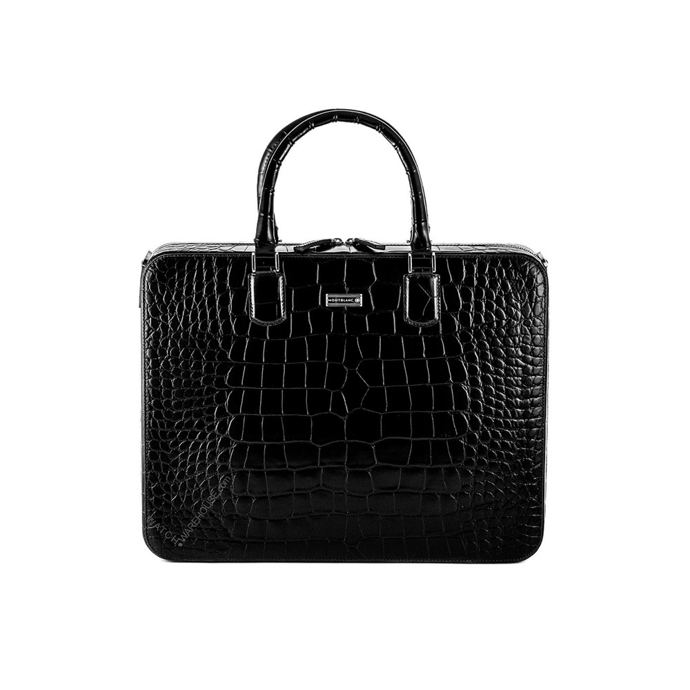 BORSA MONTBLANC IN PELLE MOKA ref. 109618