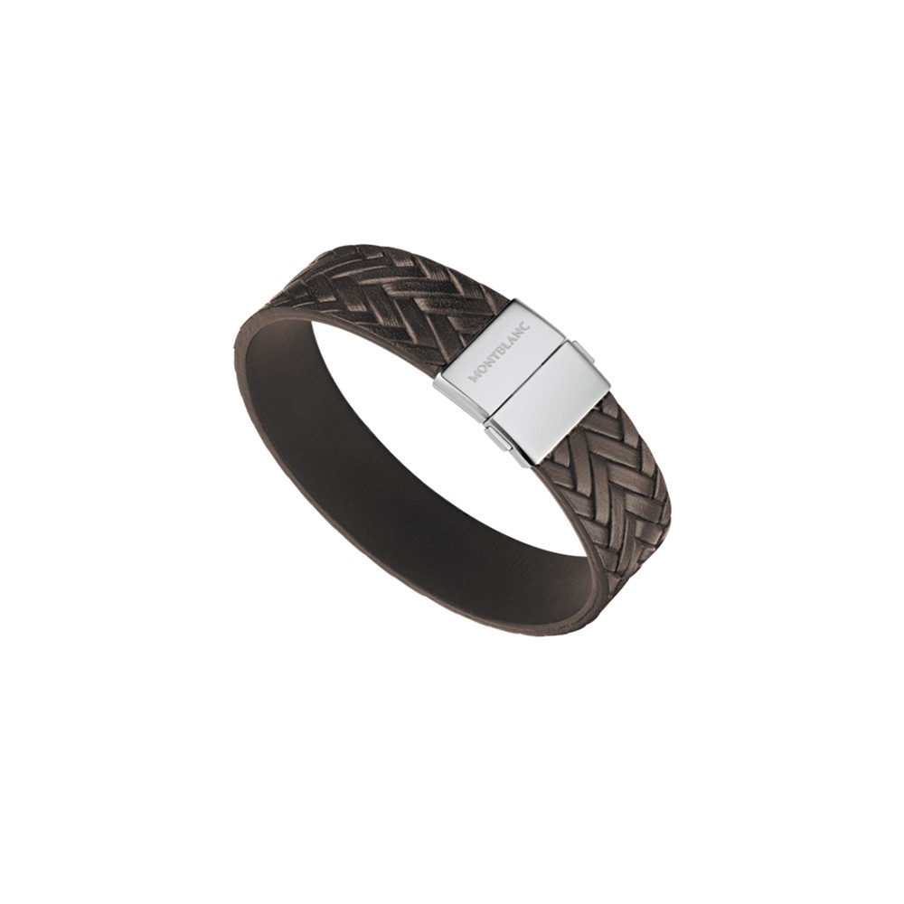 BRACCIALE MONTBLANC IN PELLE MARRONE ref. 11497863