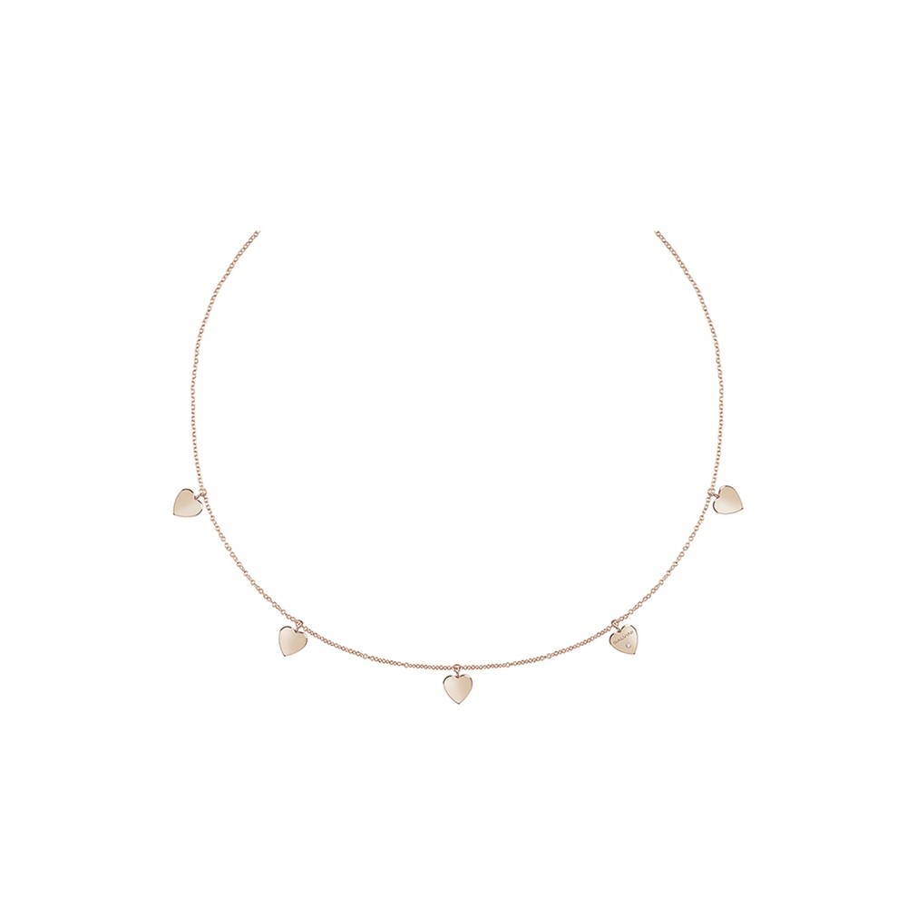 Collana con cuori Salvini in oro rosa e diamante ref. 20087162