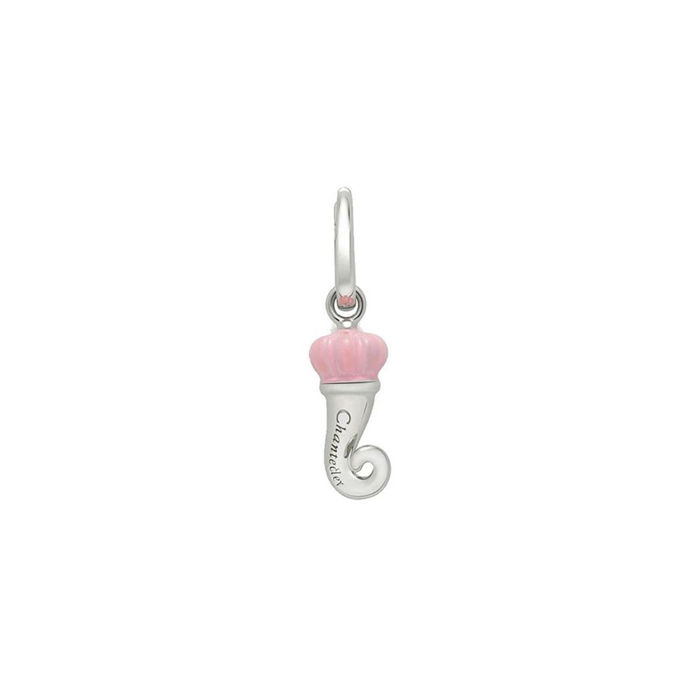 Orecchino cornetto Chantecler in argento e smalto ref. 36415