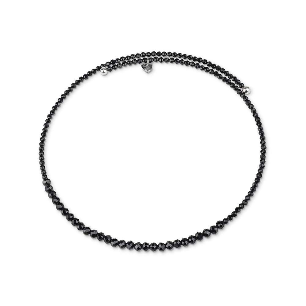 Chocker Chantecler in spinello nero e argento ref. 38857