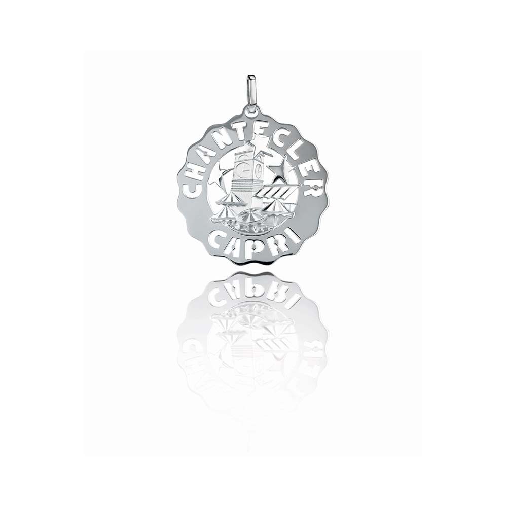Ciondolo piazzetta grande Chantecler in argento ref. 38907