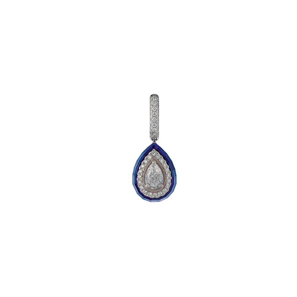Ciondolo Chantecler in oro spinello e diamanti ref. 41408