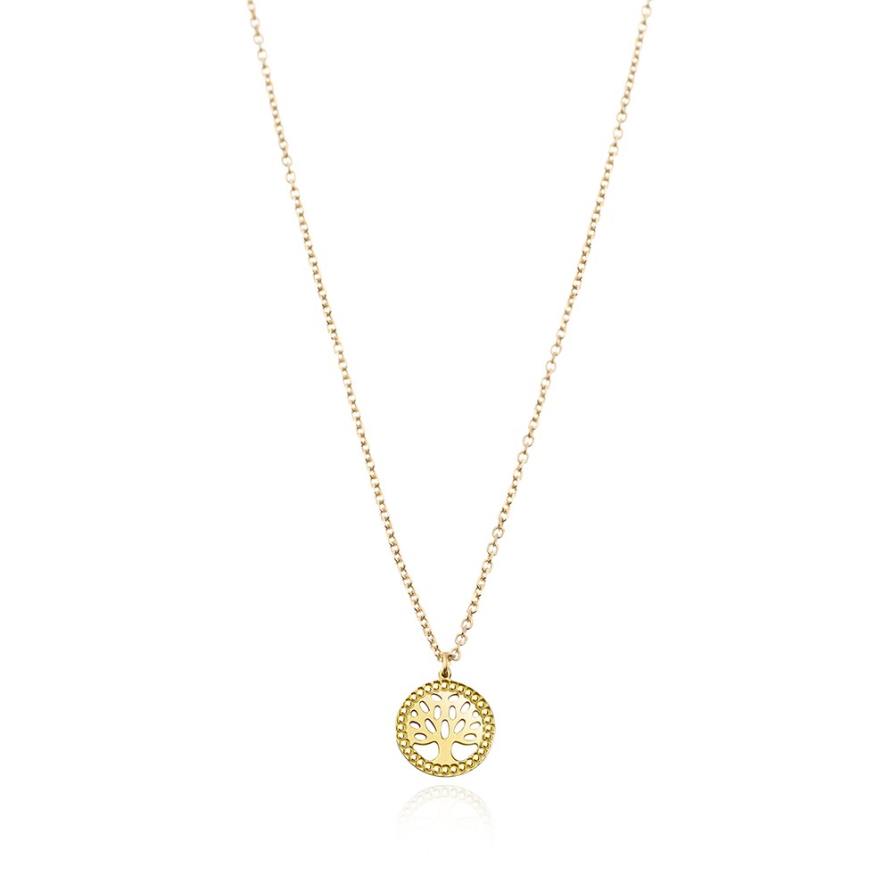 COLLANA colore Giallo Simbolo:  ALBERO DELLA VITA "La forza della Vita"