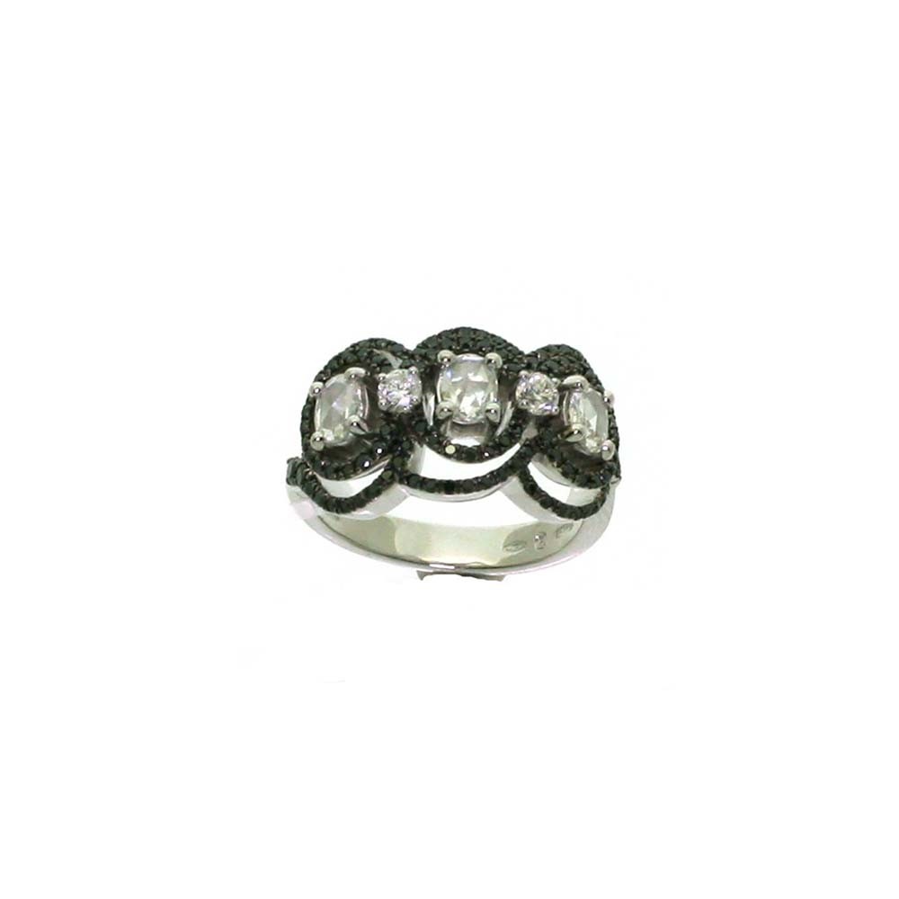 Anello trilogy Salvini in oro bianco e diamanti ref. 81071111