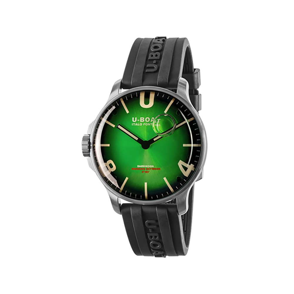 U-BOAT DARKMOON 44MM GREEN SS SOLEIL ref. 8702/B