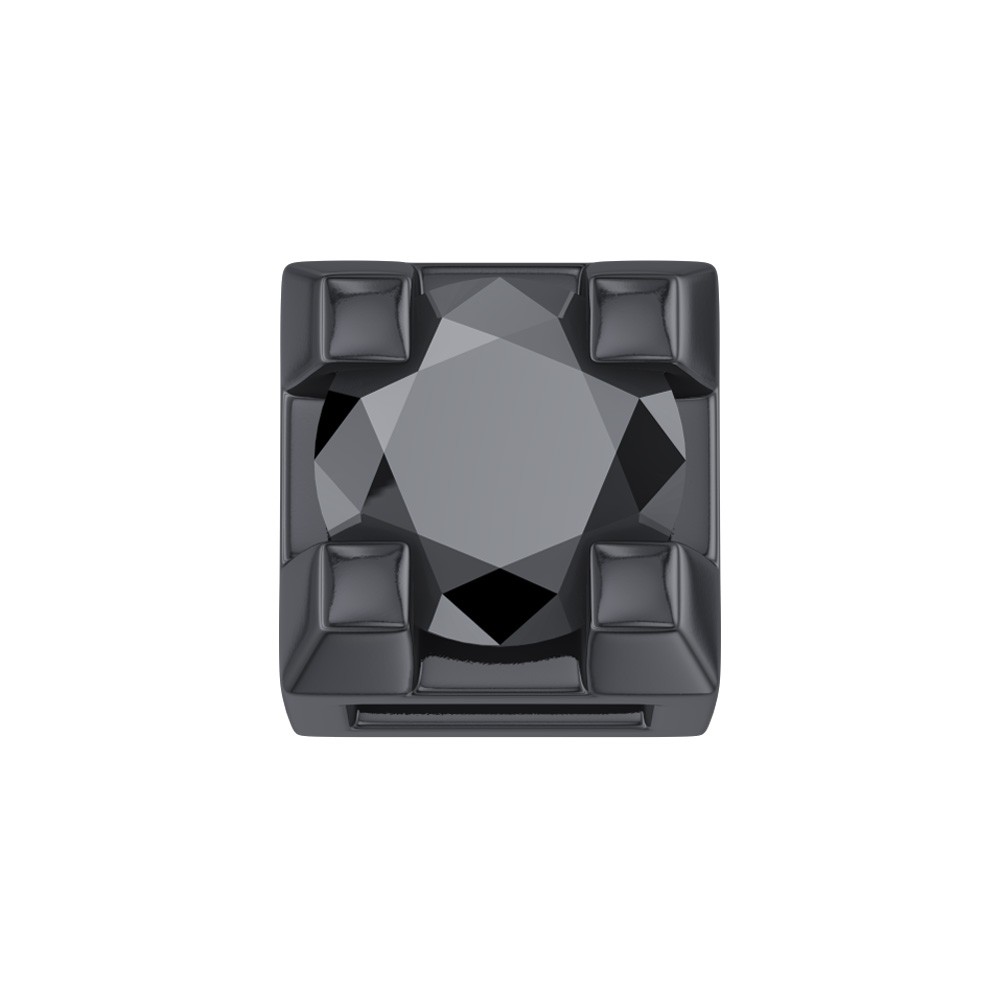 ELEMENTO GRIFFE ORO BRUNITO CON DIAMANTE NERO
