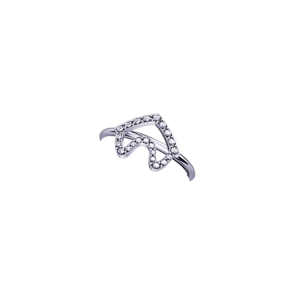 ELEMENTO ANELLO CASA ORO BIANCO E DIAMANTI