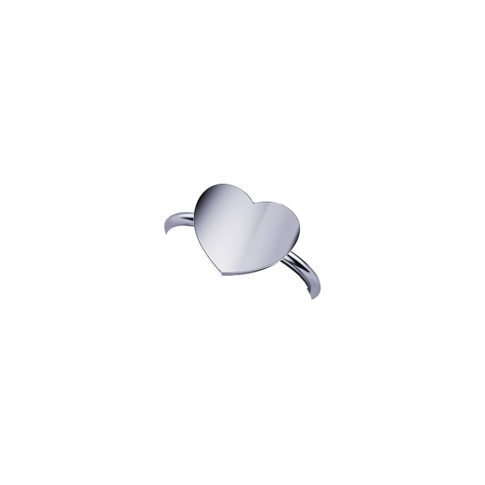 ELEMENTO ANELLO CUORE ORO BIANCO