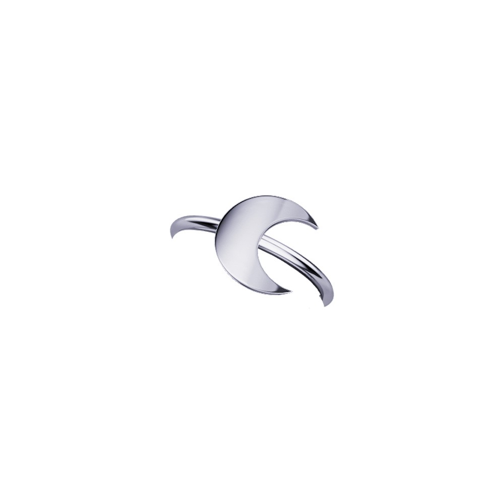 ELEMENTO ANELLO LUNA ORO BIANCO