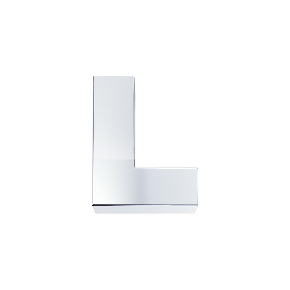 ELEMENTO LETTERA IN ORO BIANCO
