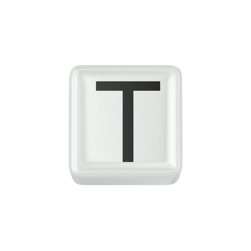 ELEMENTO LETTERA  IN CERAMICA BIANCA