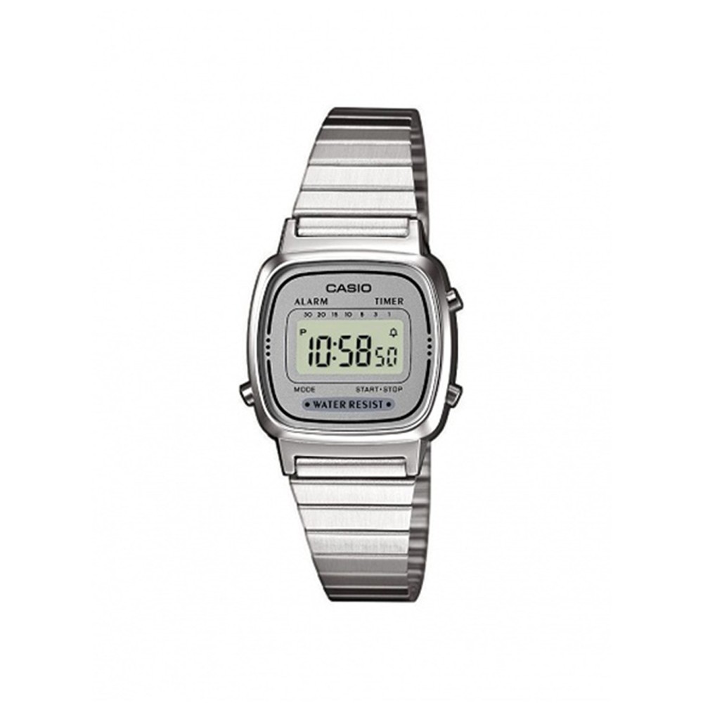CASIO Collection Retro argento/bianco