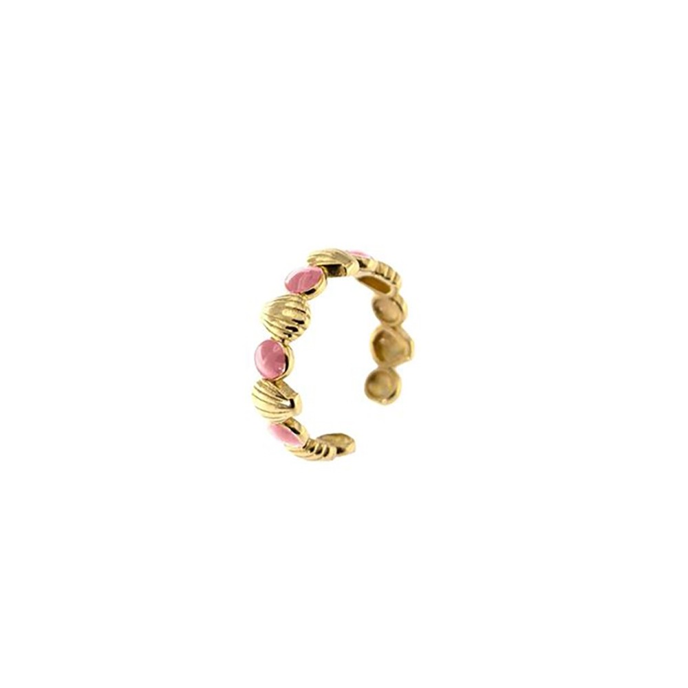 ANELLO CONCHIGLIA SMALTO ROSA ref. AE-AN-CON-R