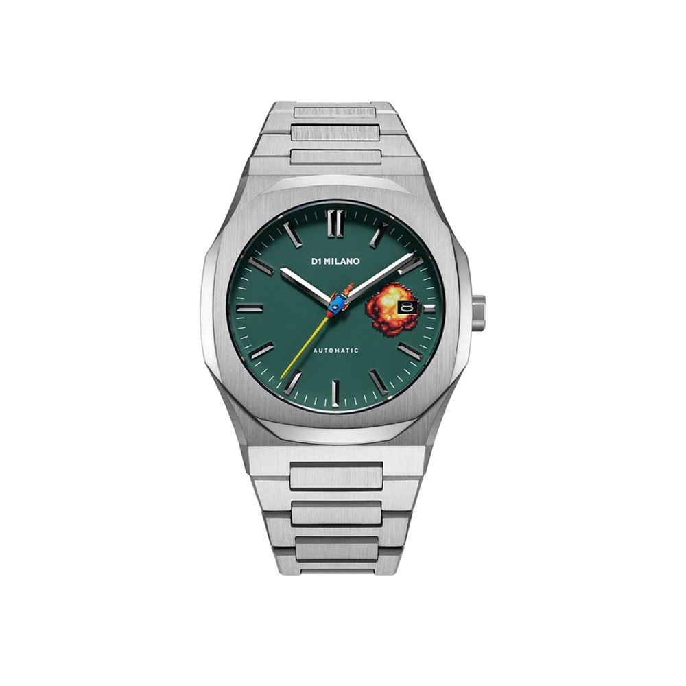 D1 MILANO Retro Green Automatic Bracelet 41.5mm ref. D1-ATBJ13