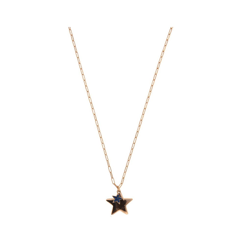COLLANA DOPPIO CIONDOLO STELLA rif. CLZ-401