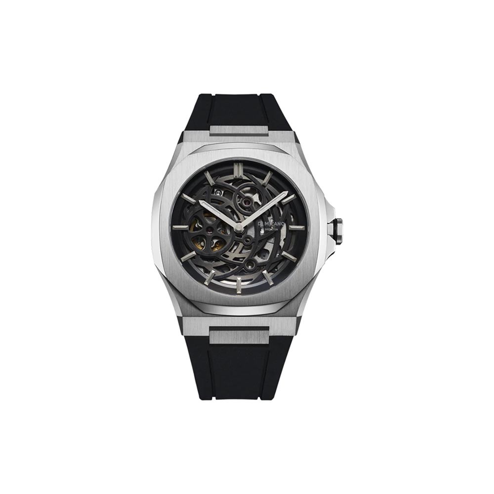 D1 MILANO Skeleton Silver 41.5 mm ref. D1-SKRJ10