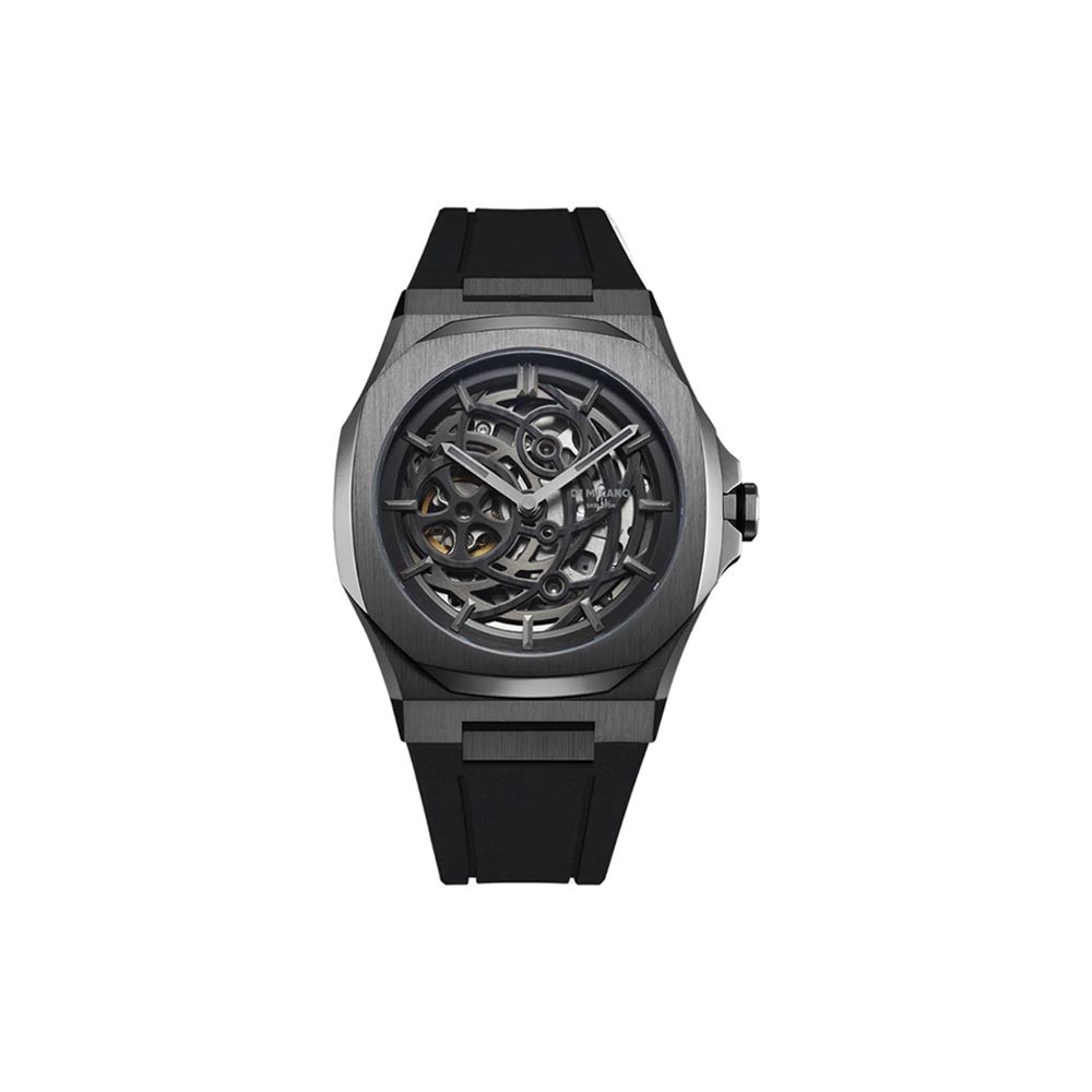 D1 MILANO Skeleton Gun Metal 41.5 mm ref. D1-SKRJ11