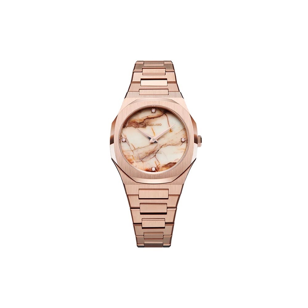 D1 MILANO Ultra Thin Marble Rose 34 mm ref. D1-UTBL14