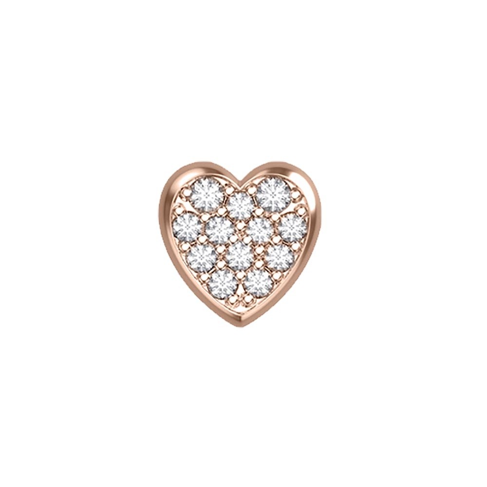 ELEMENTO DONNA ORO CUORE IN ORO ROSA E DIAMANTI ref. DCHF7397.003