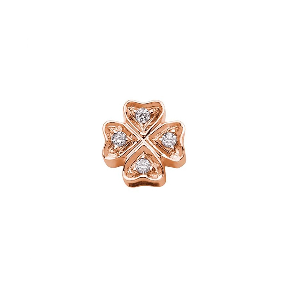ELEMENTO DONNA ORO QUADRIFOGLIO IN ORO ROSA E DIAMANTI ref. DCHF7853.002