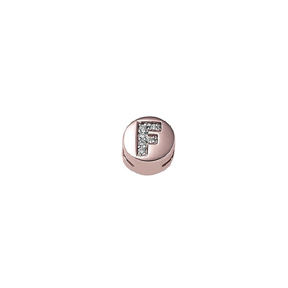 ELEMENTO F TONDO IN ORO ROSA E DIAMANTI DONNA ORO - ELEMENTS ref. DCHF8119F.002