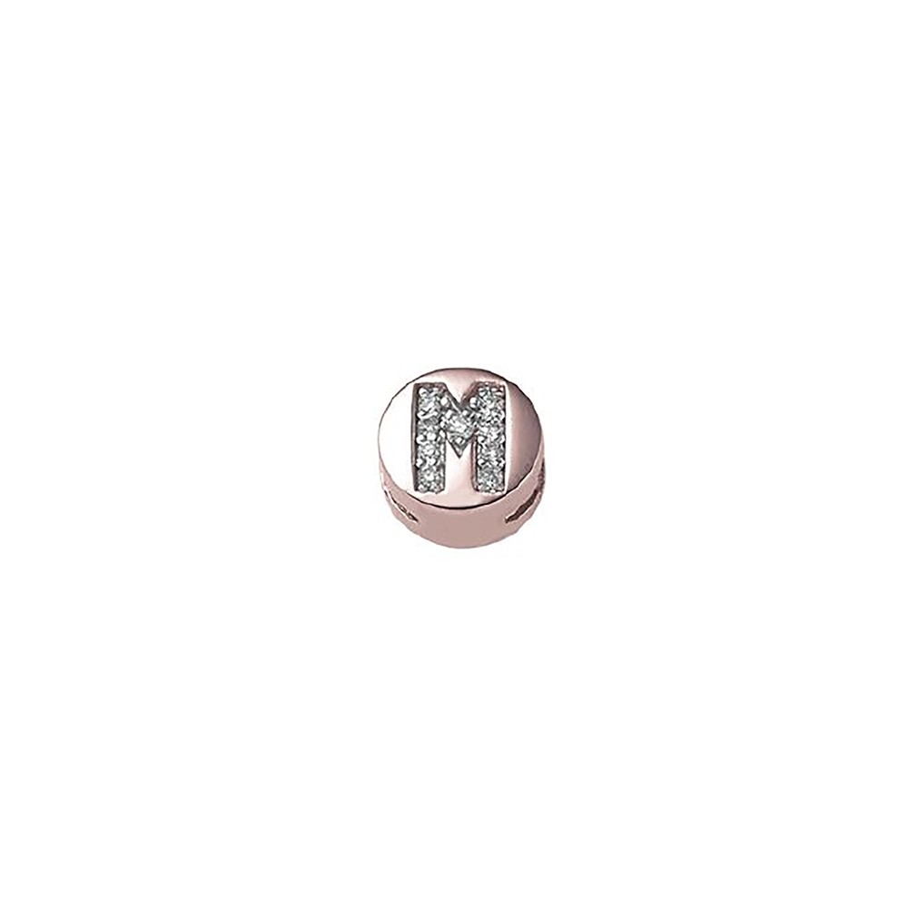 ELEMENTO M TONDO IN ORO ROSA E DIAMANTI DONNA ORO - ELEMENTS ref. DCHF8119M.002