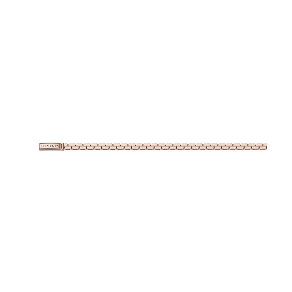 BRACCIALE MAGLIA MORBIDA ORO ROSA 18 KT MISURA 16