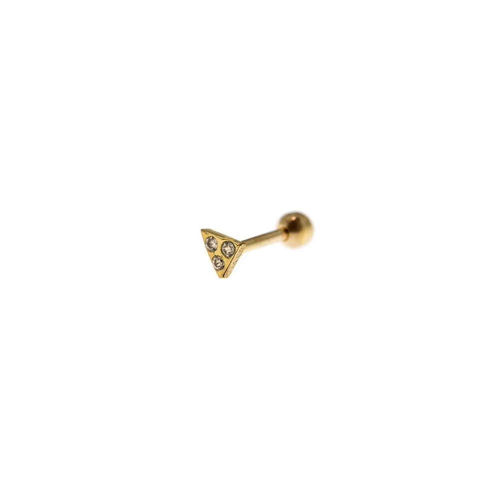 PIERCING TRIANGOLO ZIRCONI ref. PRZ-010-M1-AU-RUE