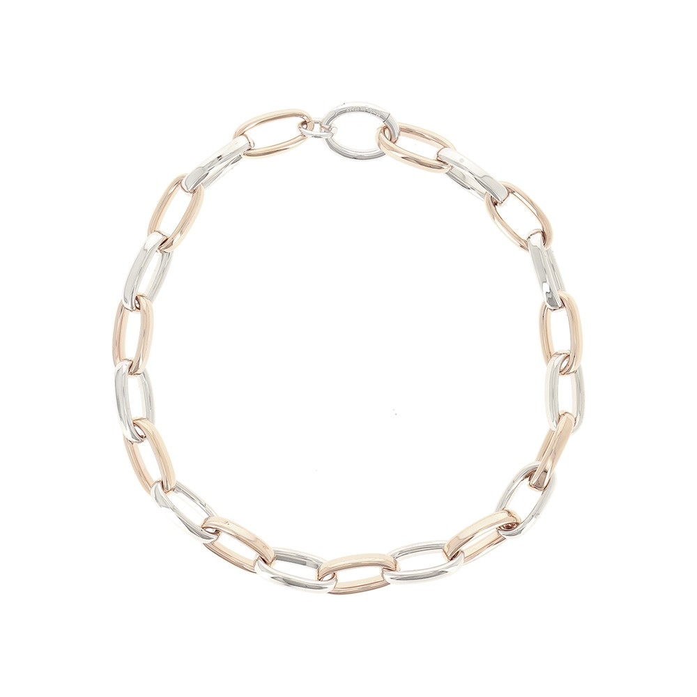 Collana a maglie Pesavento in argento rodio-rosa ref. WPLVE1810
