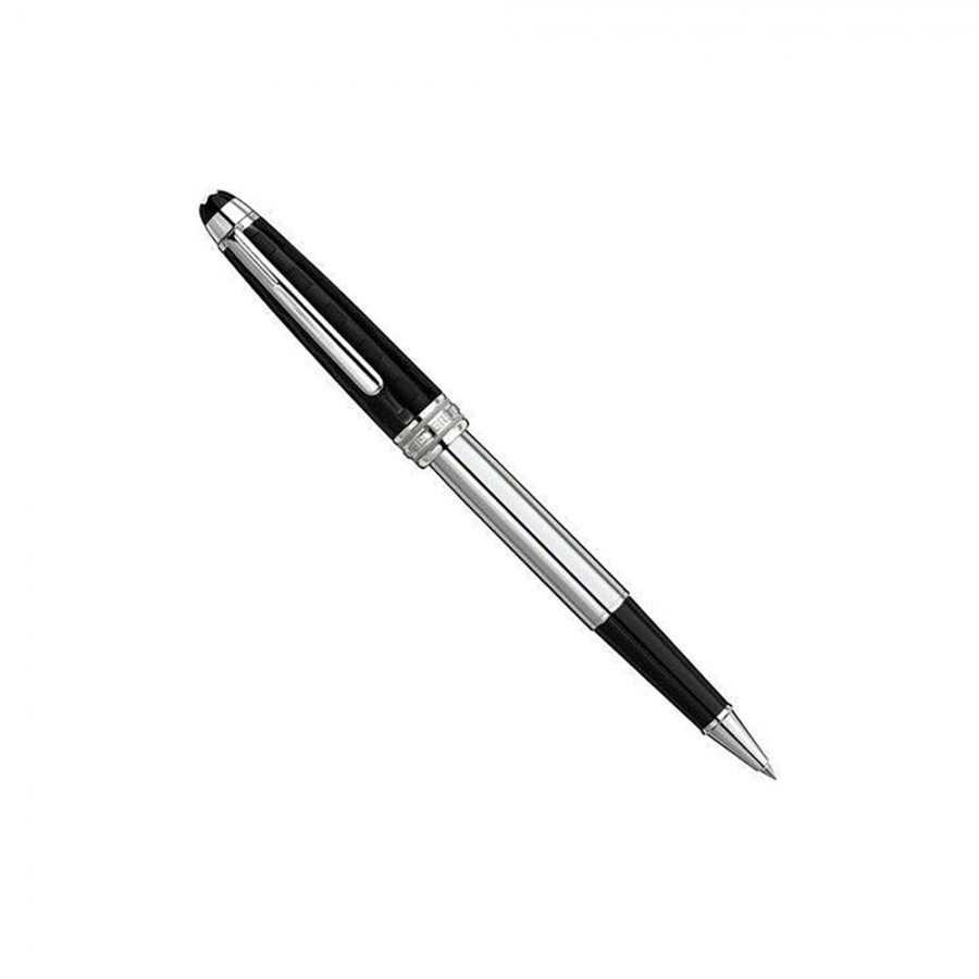 PENNA ROLLER MONTBLANC IN OTTONE PLACCATO PLATINO MEISTERSTÜCK ref. 103107