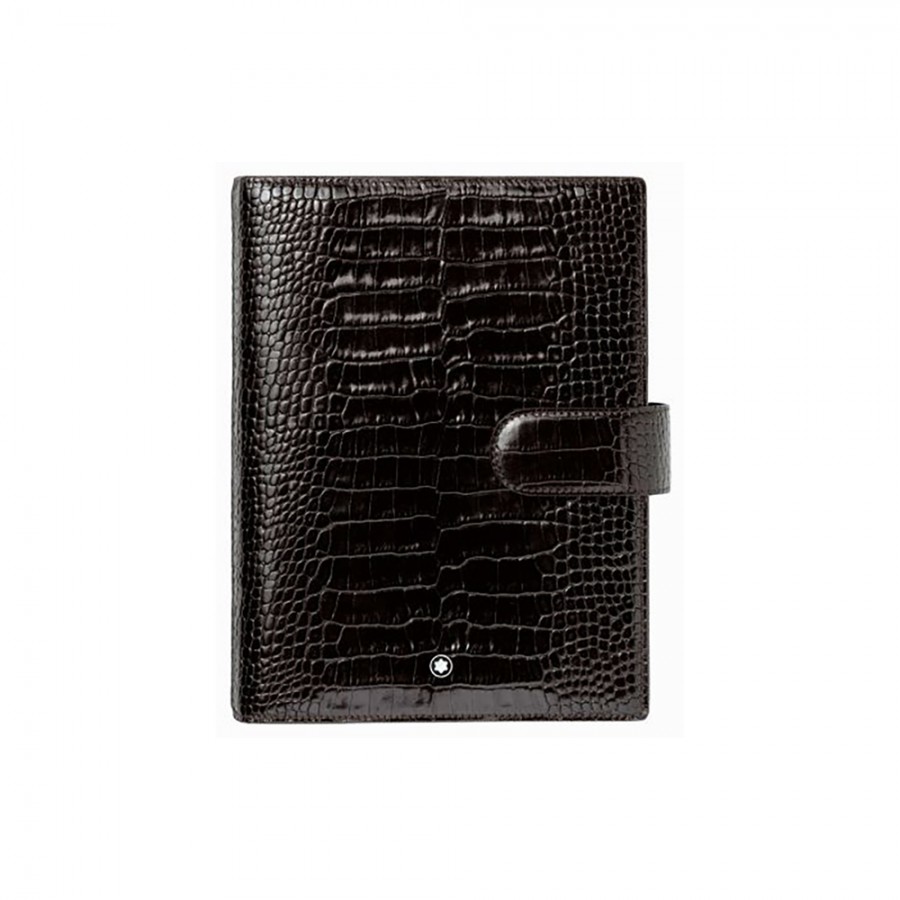 PORTA AGENDA MONTBLANC IN PELLE MARRONE SCURO MEISTERSTÜCK ref. 106650