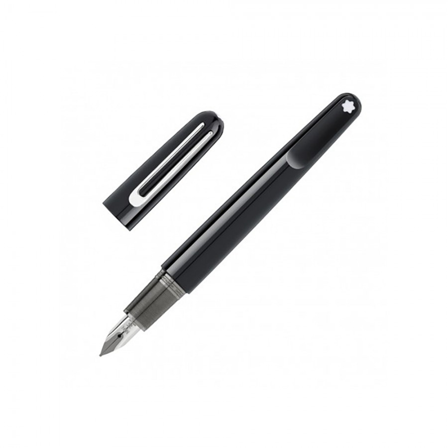 PENNA STILOGRAFICA MONTBLANC IN RESINA PREGIATA NERA M ULTRA BLACK ref. 113618