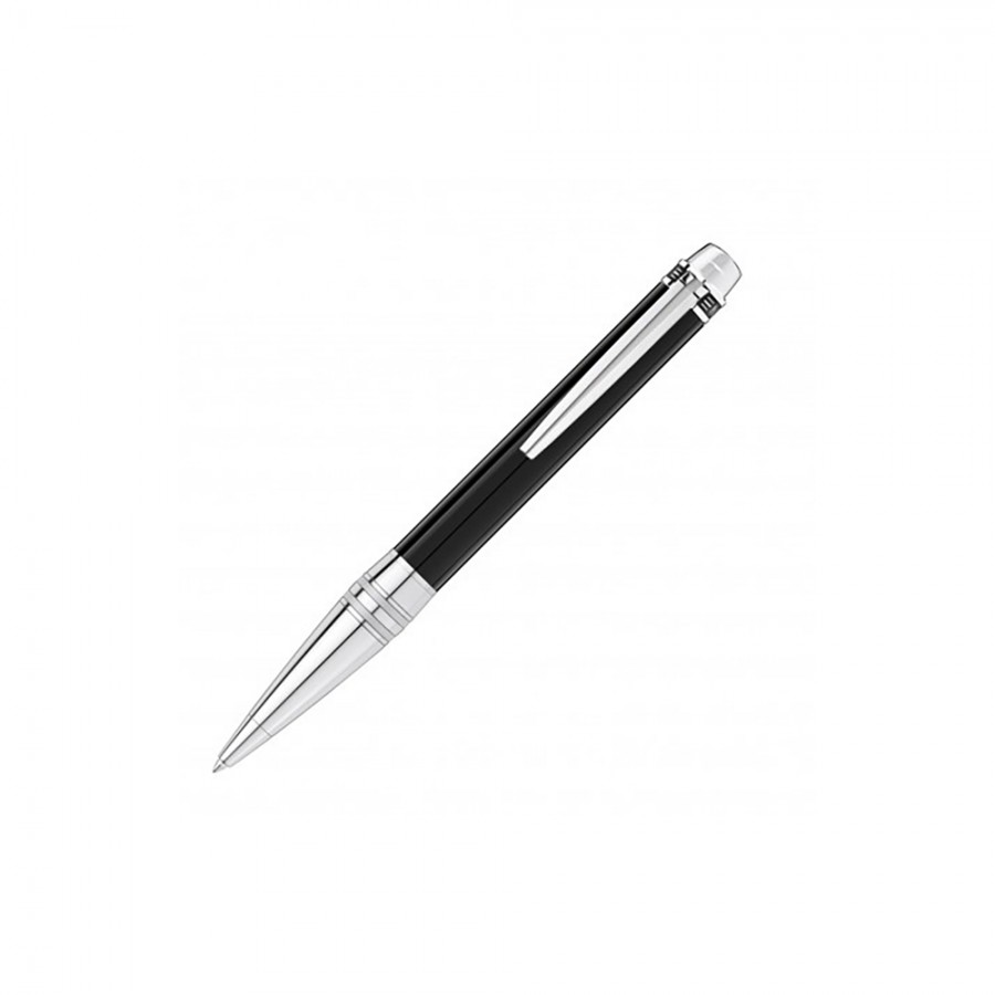 PENNA A SFERA MONTBLANC IN RESINA PREGIATA NERA STARWALKER ref. 115346