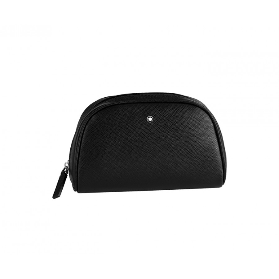 TROUSSE DA TOILETTE GRANDE MONTBLANC IN PELLE NERA - SARTORIAL ref. 116761