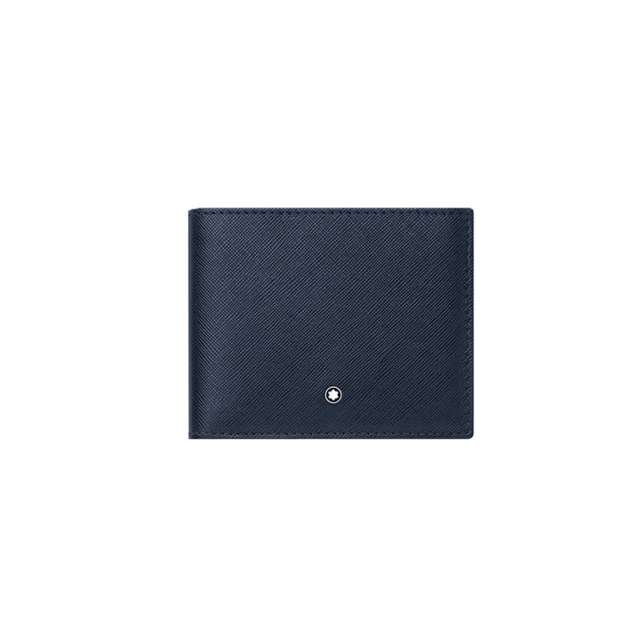 PORTAFOGLIO MONTBLANC IN PELLE BLU - SARTORIAL ref. 128585