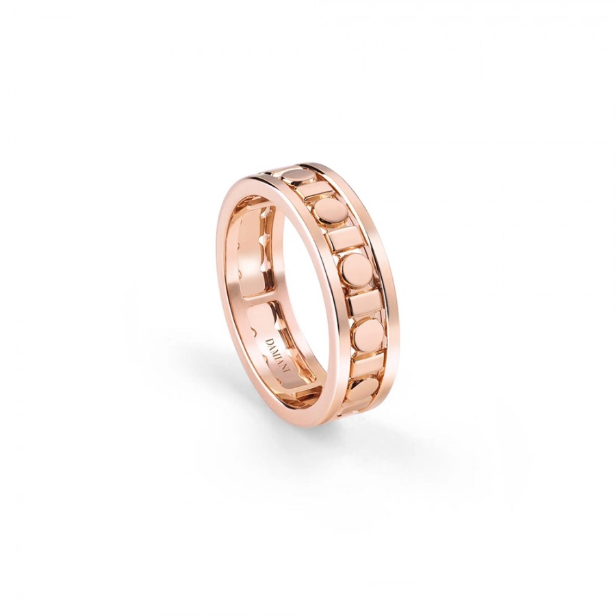 Anello Damiani Belle époque reel in oro rosa 5.7mm ref. 20093133