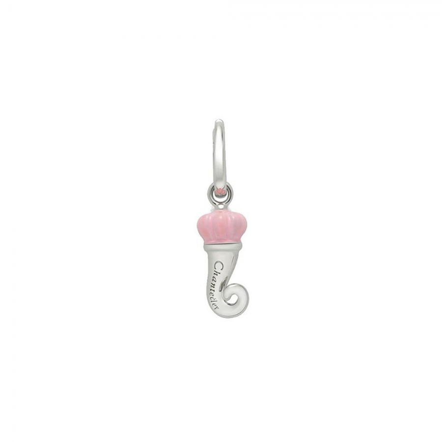 Orecchino cornetto Chantecler in argento e smalto ref. 36415