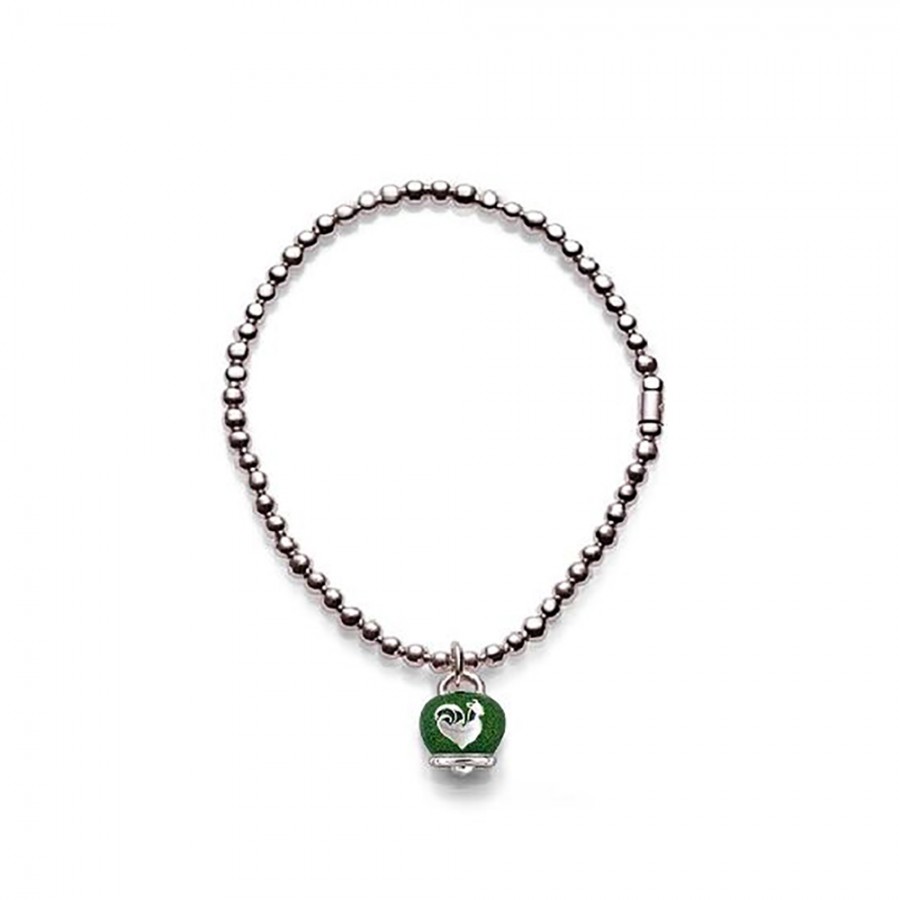 Bracciale elastico con campanella micro Chantecler in argento e smalto CHANTECLER ref. 37924 L