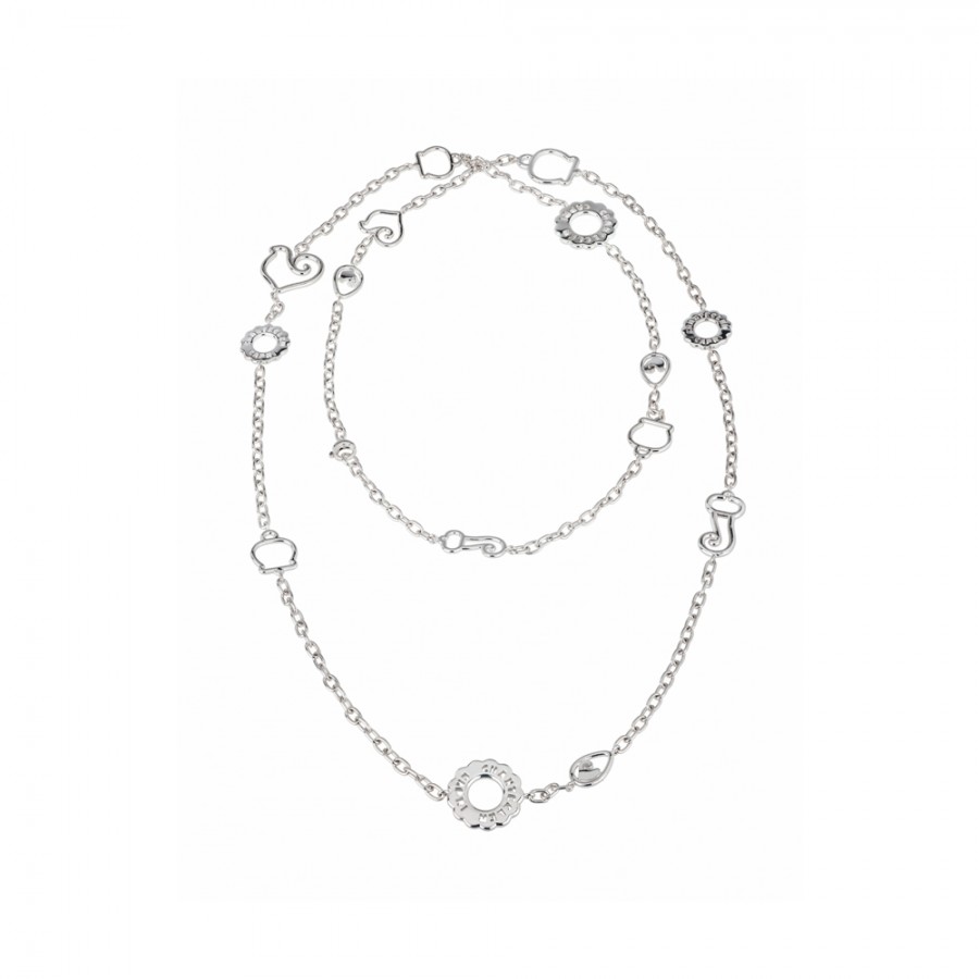 Catena lunga con simboli Chantecler in argento ref. 38137