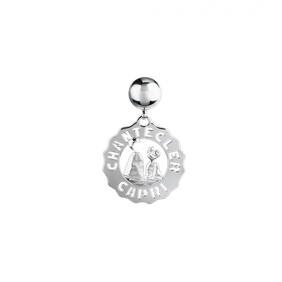 Orecchino logo Faraglioni piccoli Chantecler in argento ref. 38915