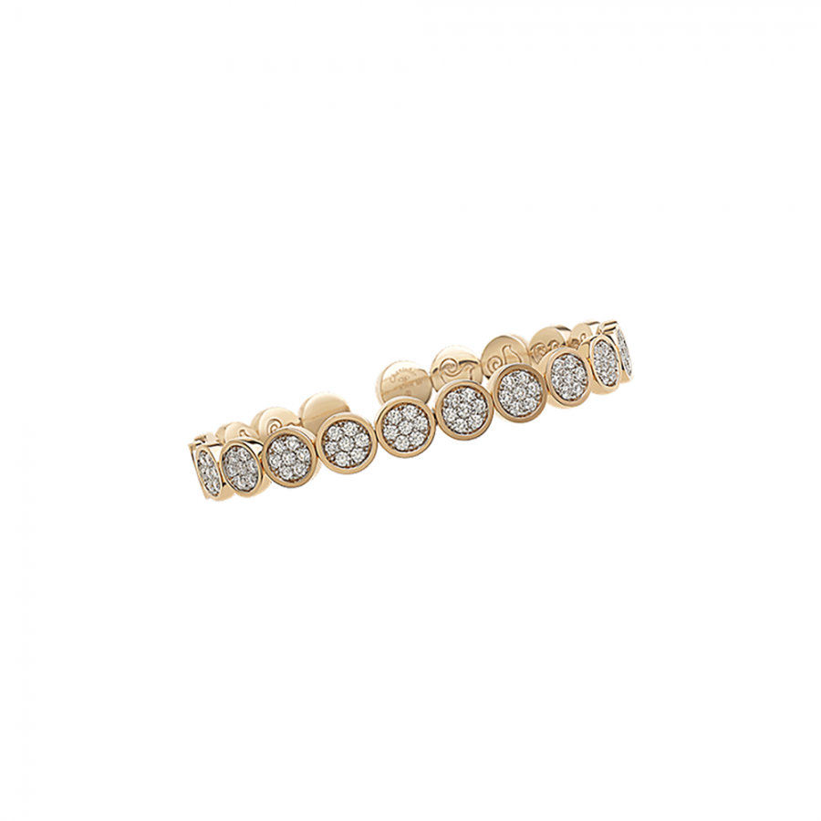 BRACCIALE CHANTECLER IN ORO ROSA E DIAMANTI - PAILLETTES ref. 40214