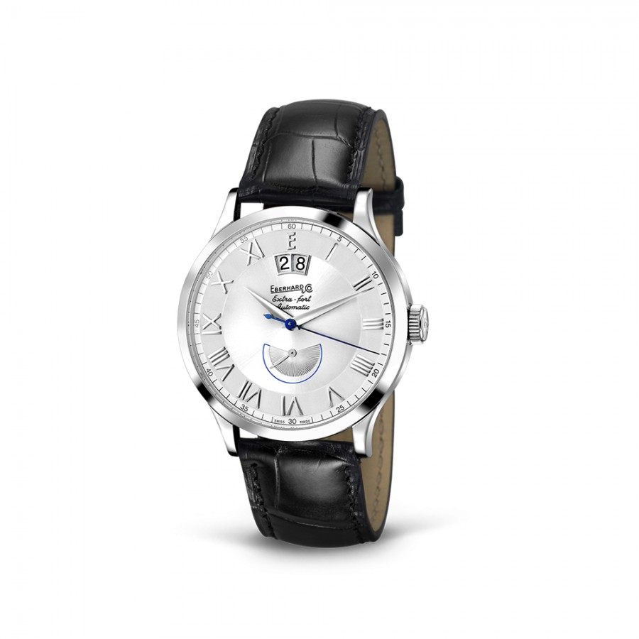 EBERHARD EXTRA-FORT GRANDE DATE RÉSERVE DE MARCHE ÉDITION BLEUET