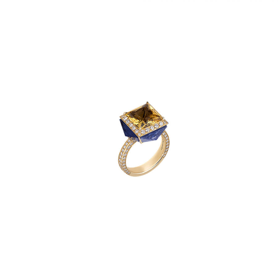  Anello Chantecler in oro e pietre ref. 41190