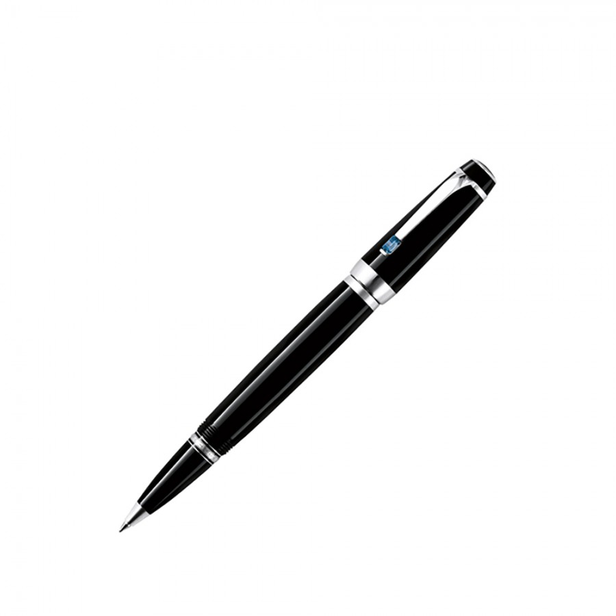 PENNA ROLLER MONTBLANC IN RESINA PREGIATA NERA BOHEME ref. 5796