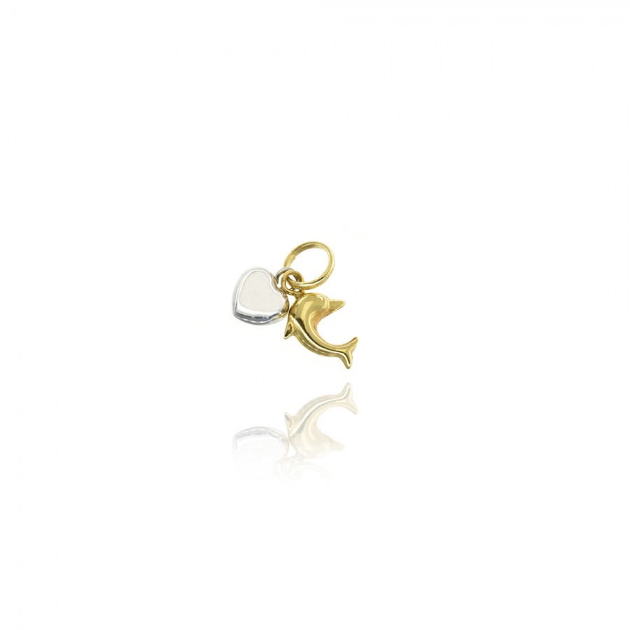 PENDENTE  oro Giallo e Bianco Simbolo:  CHARMS 