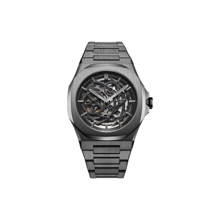 D1 MILANO Sleleton Gun Metal 41.5 mm ref. D1-SKBJ11