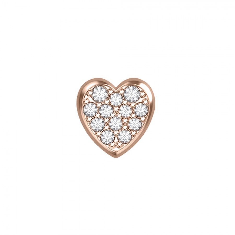 ELEMENTO DONNA ORO CUORE IN ORO ROSA E DIAMANTI ref. DCHF7397.003