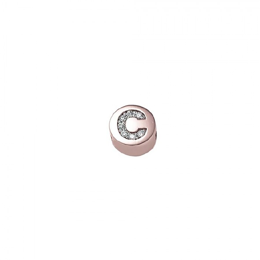 ELEMENTO C TONDO IN ORO ROSA E DIAMANTI DONNA ORO - ELEMENTS ref. DCHF8119C.002